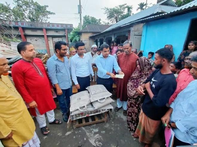 শ্রীমঙ্গলে কালাপুর এলাকায় বসতঘর আগুনে পুড়ে ছাই,